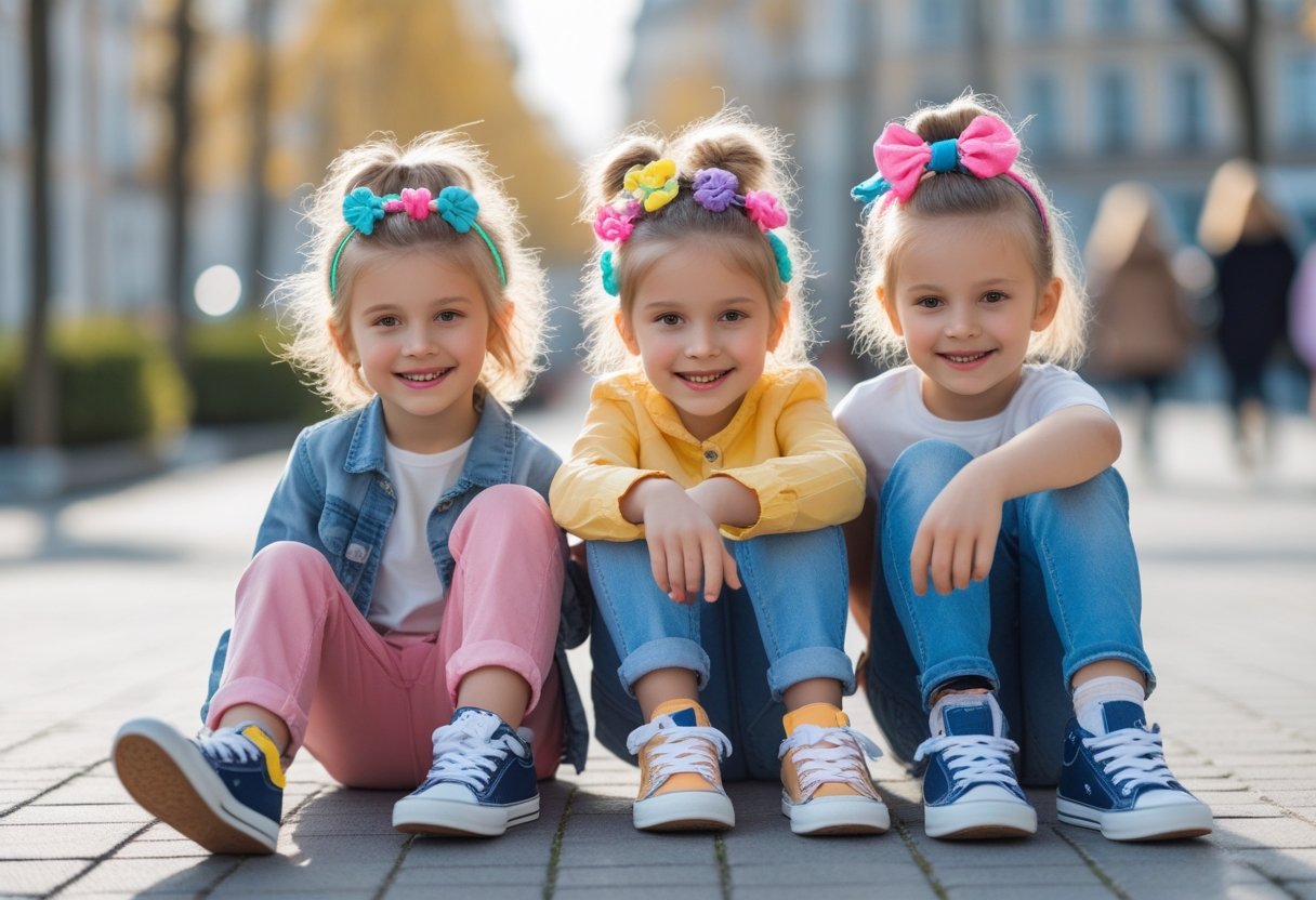 Sådan matcher du håraccessories med sneakers til børn
